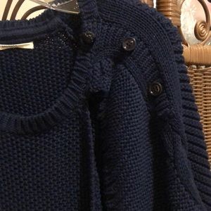 SeeSun navy blue poncho with pockets